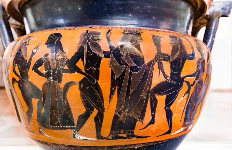 Painter Of Munich 1736 - Abv 265 2 - Dionysos With Satyrs And Maenads - Lions Attacking Bull - München As 1736 - 