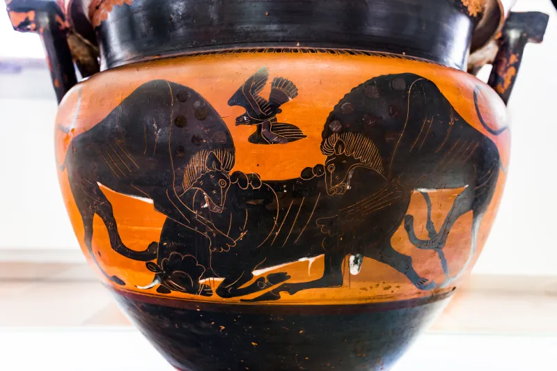 Painter Of Munich 1736 - Abv 265 2 - Dionysos With Satyrs And Maenads - Lions Attacking Bull - München As 1736 - 