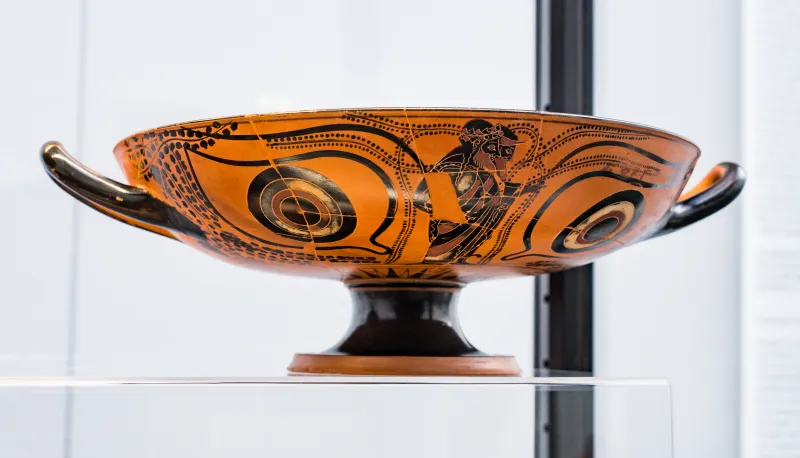 Painter Of Munich 2050 - Abv 206 - Gorgoneion - Dionysos And Hermes - München As 2049 - 