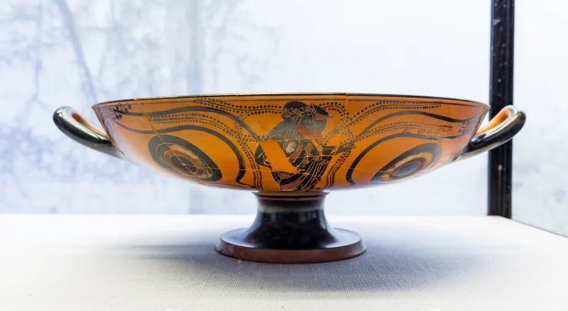 Painter Of Munich 2050 - Abv 206 - Gorgoneion - Dionysos And Hermes - München As 2049 - 