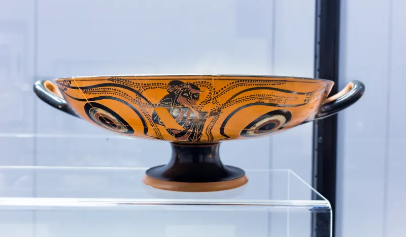 Painter Of Munich 2050 - Abv 206 - Gorgoneion - Dionysos And Hermes - München As 2049 - 