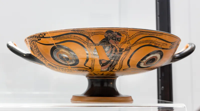 Painter Of Munich 2050 - Abv 206 - Gorgoneion - Dionysos And Hermes - München As 2049 - 