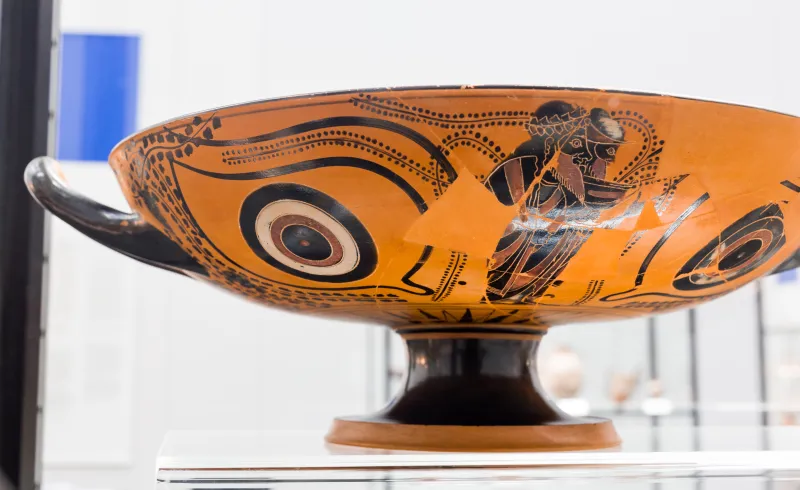 Painter Of Munich 2050 - Abv 206 - Gorgoneion - Dionysos And Hermes - München As 2049 - 