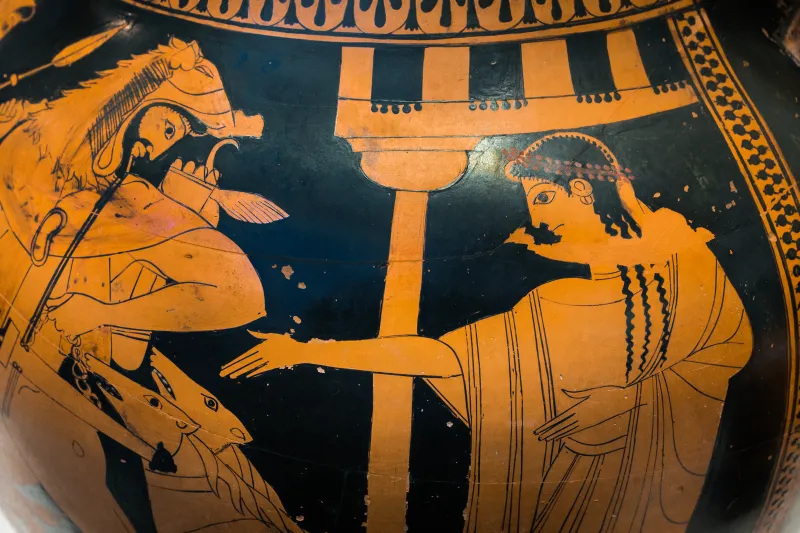 Painter Of Munich 2306 Arv 225 1 Herakles And Kerberos - Apollon And Leto In Quadriga 