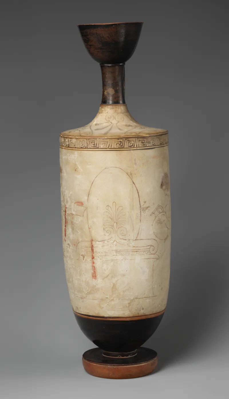 Terracotta Lekythos (Oil Flask) Met 