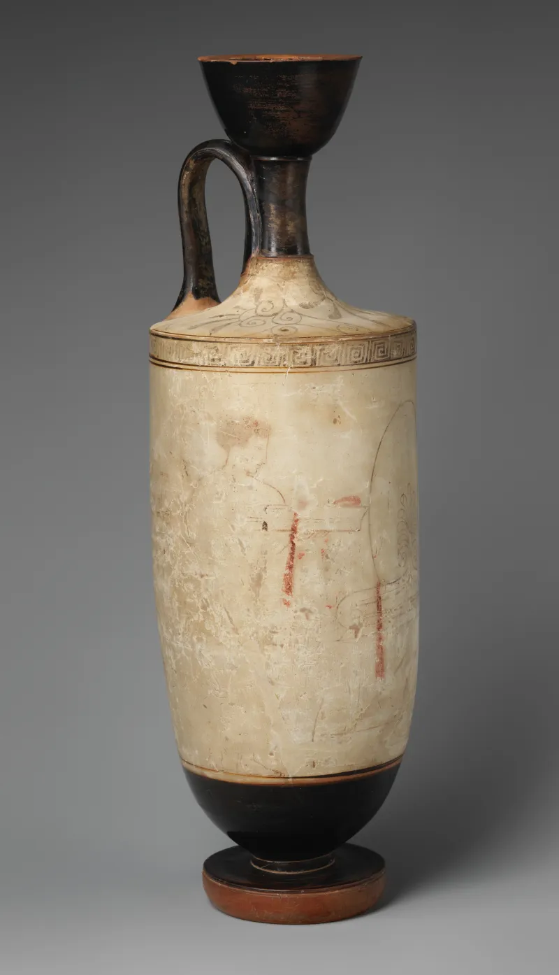 Terracotta Lekythos (Oil Flask) Met 