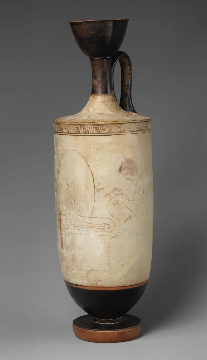 Terracotta Lekythos (Oil Flask) Met 