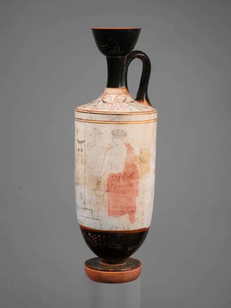 Terracotta Lekythos (Oil Flask) Met 