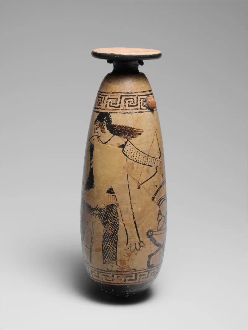 Terracotta Alabastron (Perfume Vase) Met 
