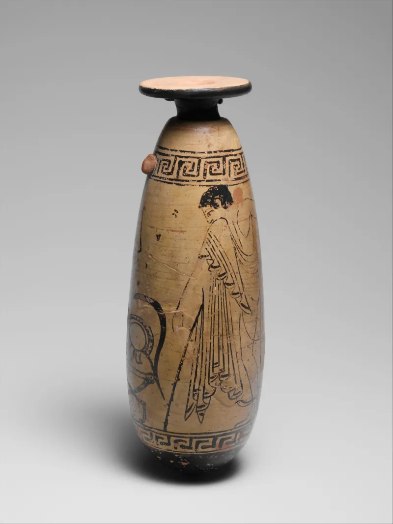 Terracotta Alabastron (Perfume Vase) Met 