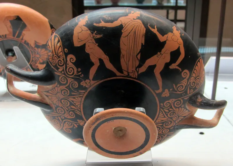 Pittore Di Orvieto 191A (Cerchia), Kylix Con Giovani (Retro), 450-440 