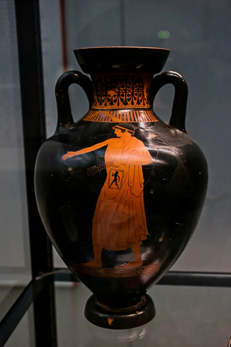 Painter Of Palermo 1108 Arv 299 2 Youth With Pinax And Sprigs - Youth With Panathenaic Amphora 