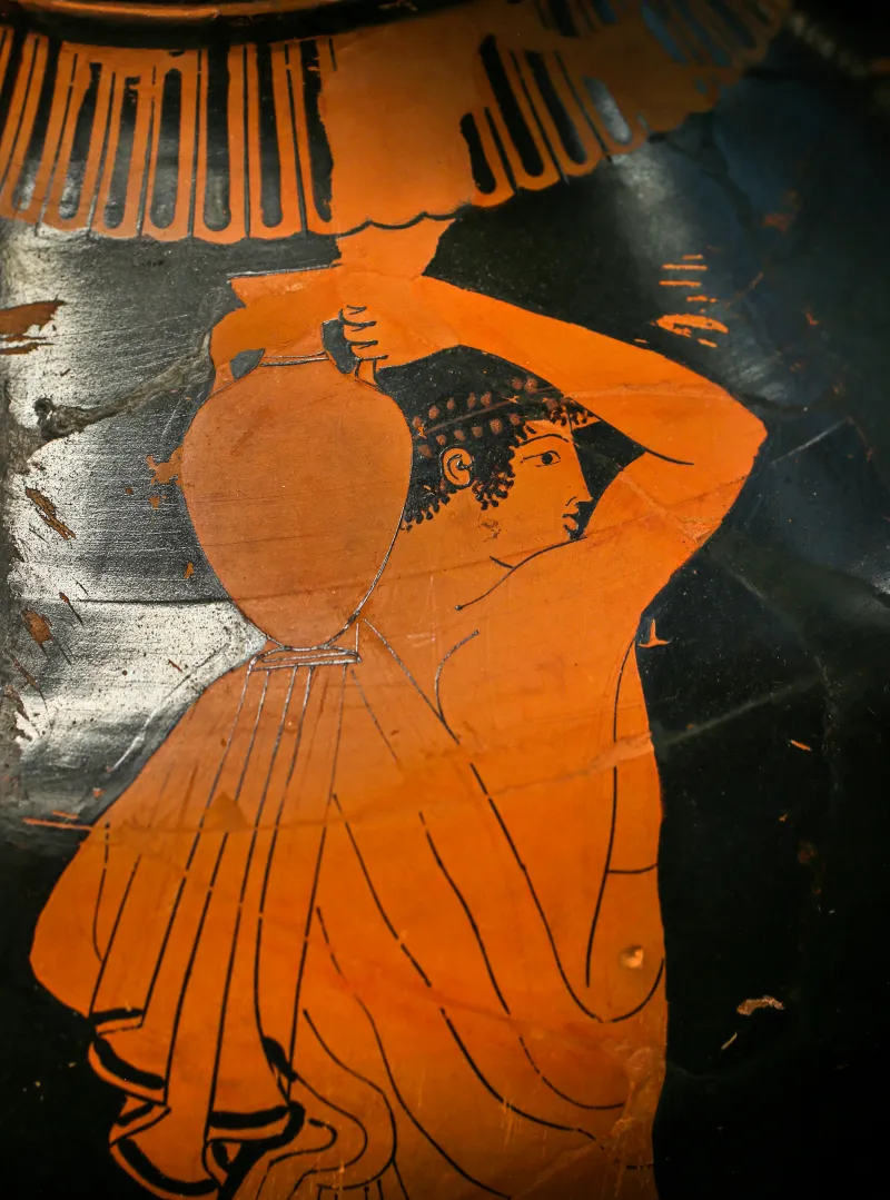 Painter Of Palermo 1108 Arv 299 2 Youth With Pinax And Sprigs - Youth With Panathenaic Amphora 