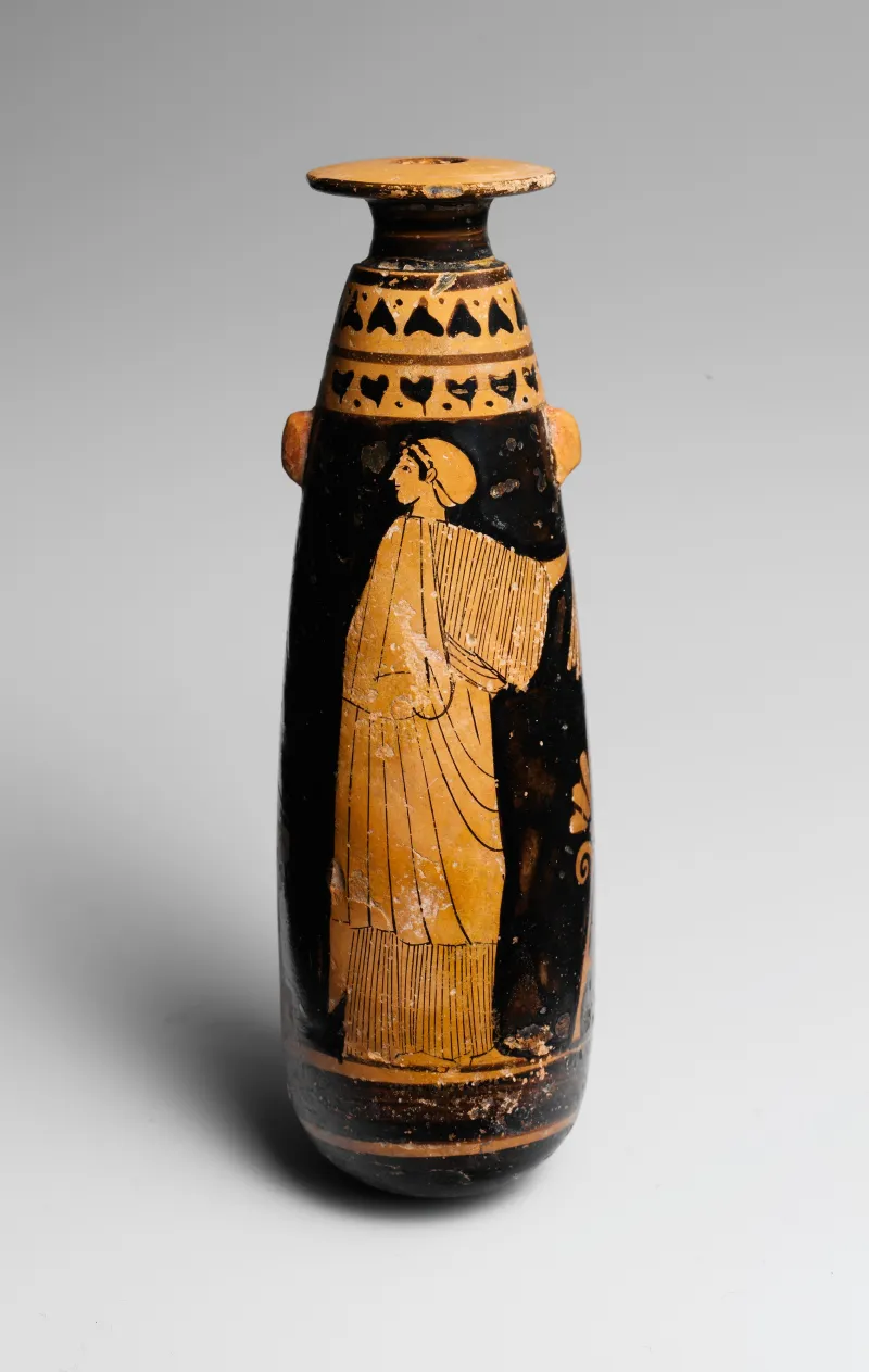 Terracotta Alabastron (Perfume Vase) Met 
