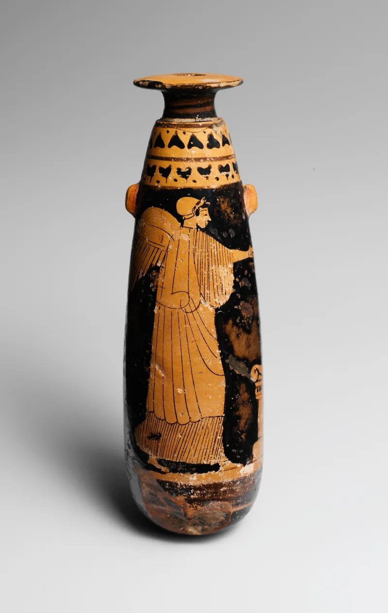 Terracotta Alabastron (Perfume Vase) Met 