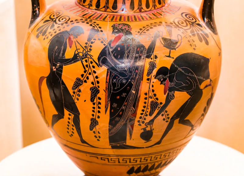 Painter Of Tarquinia Rc 6847 - Abv Extra - Peleus And Thetis In Chariot - Dionysos With Satyrs - Erlangen As M 31 - 
