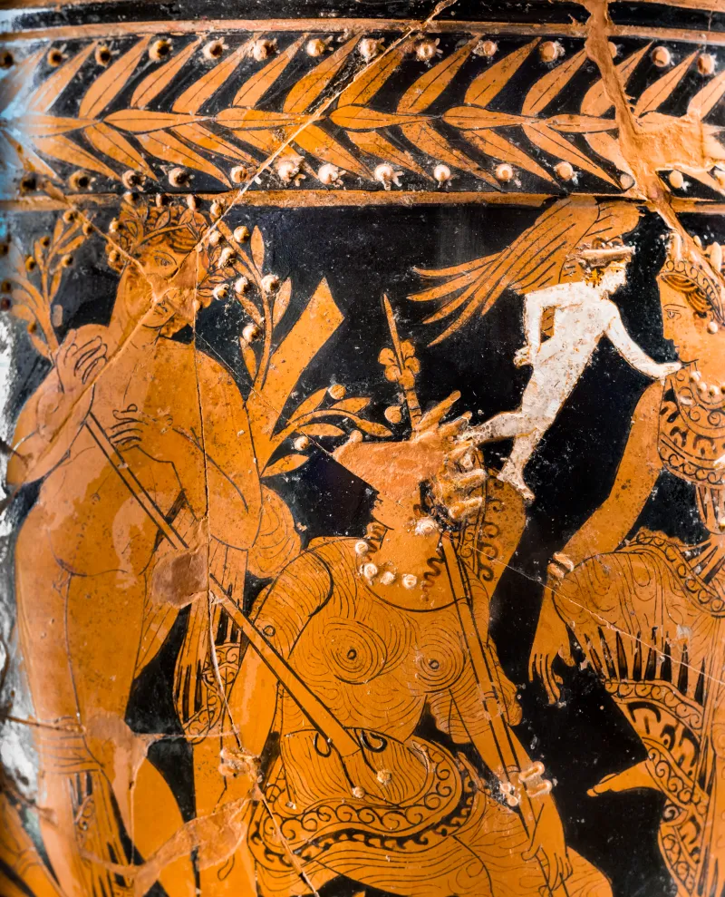 Painter Of The Athens Wedding - Arv 1318 - Judgement Of Paris - Apollon And Aphrodite With Goddesses - Wien Khm As Iv 1771 - 