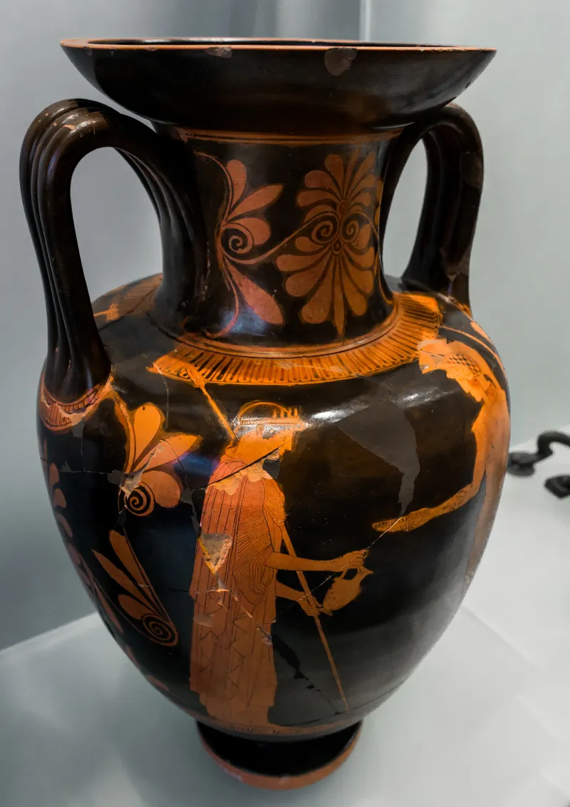 Painter Of The Berlin Hydria Arv 616 8 Warrior Leaving Home - Youth Leaving Home 