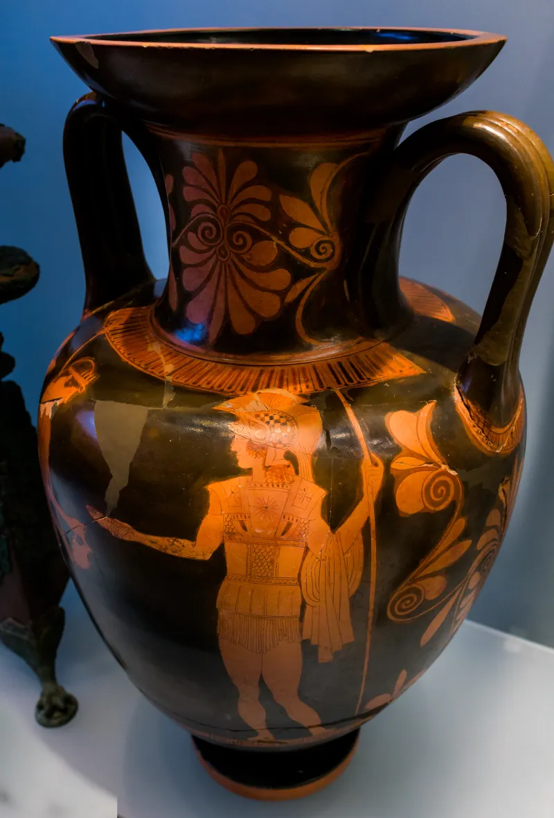 Painter Of The Berlin Hydria Arv 616 8 Warrior Leaving Home - Youth Leaving Home 