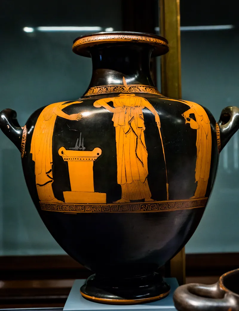 Painter Of The Berlin Hydria - Arv 617 12 - Athena And Women At Altar - Wien Khm As Iv 1073 - 