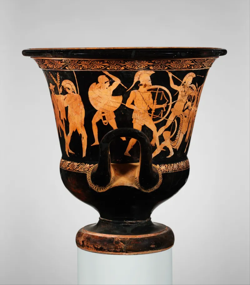 Terracotta Calyx-Krater (Bowl For Mixing Wine And Water) Met 