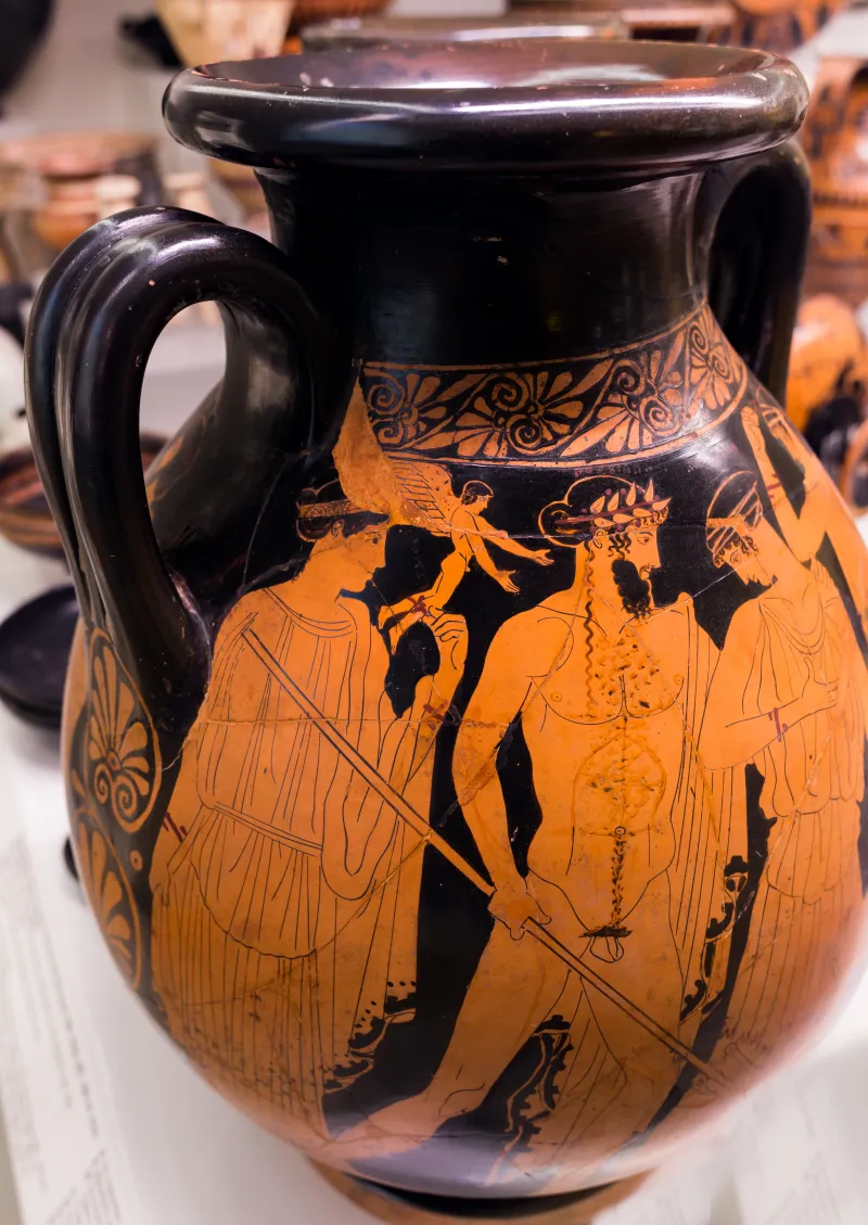 Painter Of The Birth Of Athena - Arv 494 2 - Poseidon Pursuing Amymone - Zeus Pursuing Woman - Roma Mnevg 20846 - 