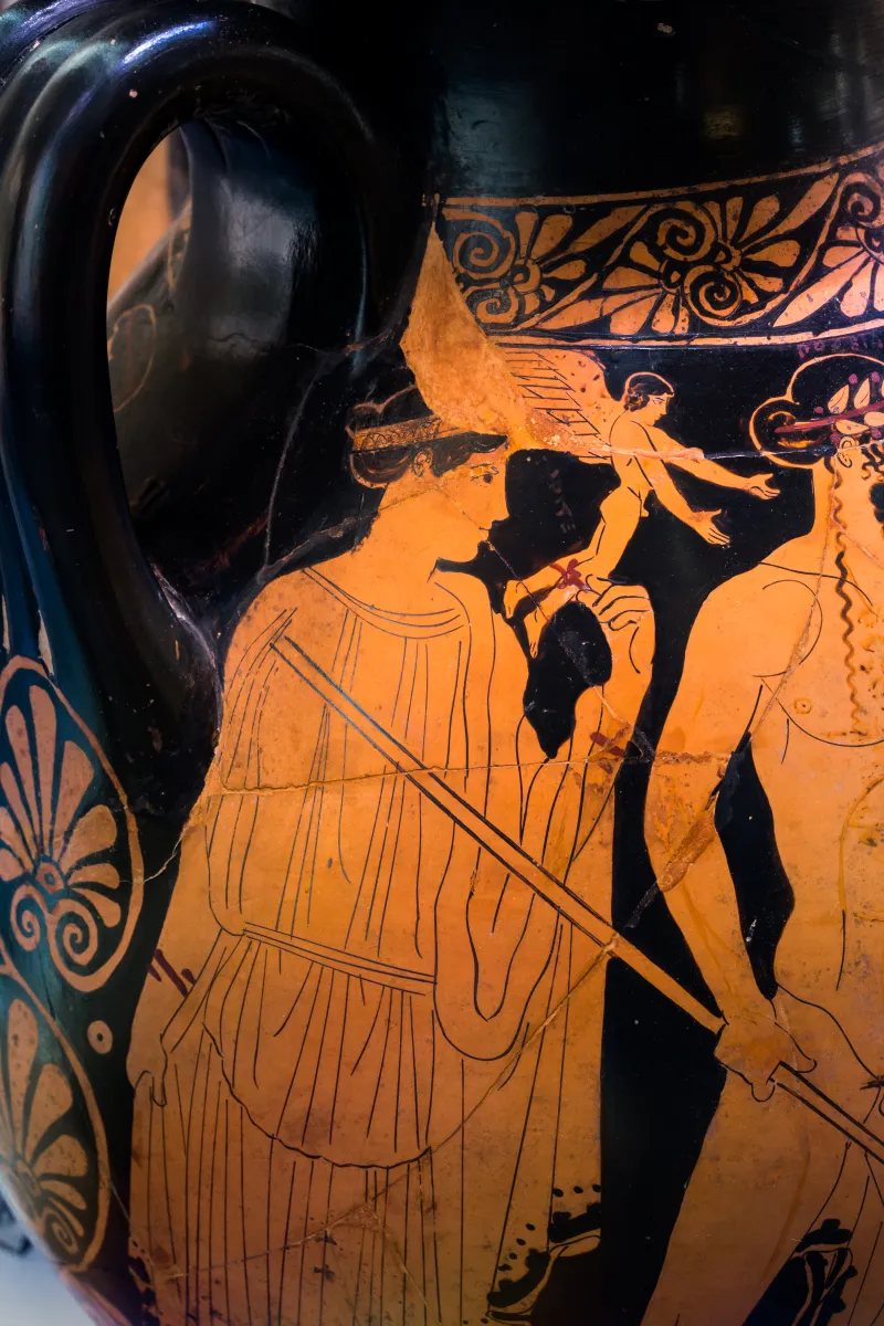 Painter Of The Birth Of Athena - Arv 494 2 - Poseidon Pursuing Amymone - Zeus Pursuing Woman - Roma Mnevg 20846 - 
