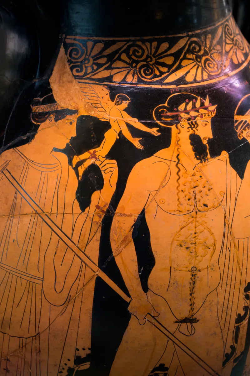 Painter Of The Birth Of Athena - Arv 494 2 - Poseidon Pursuing Amymone - Zeus Pursuing Woman - Roma Mnevg 20846 - 