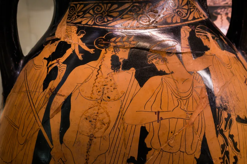 Painter Of The Birth Of Athena - Arv 494 2 - Poseidon Pursuing Amymone - Zeus Pursuing Woman - Roma Mnevg 20846 - 