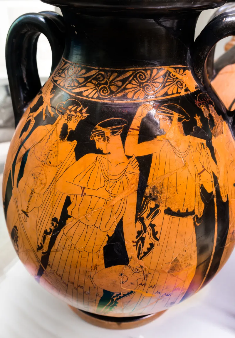 Painter Of The Birth Of Athena - Arv 494 2 - Poseidon Pursuing Amymone - Zeus Pursuing Woman - Roma Mnevg 20846 - 