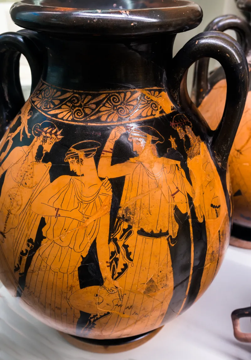 Painter Of The Birth Of Athena - Arv 494 2 - Poseidon Pursuing Amymone - Zeus Pursuing Woman - Roma Mnevg 20846 - 