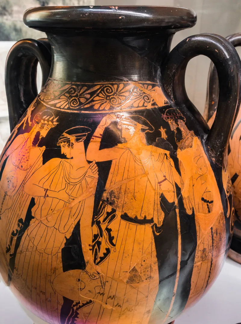 Painter Of The Birth Of Athena - Arv 494 2 - Poseidon Pursuing Amymone - Zeus Pursuing Woman - Roma Mnevg 20846 - 