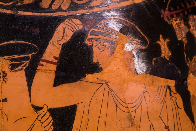 Painter Of The Birth Of Athena - Arv 494 2 - Poseidon Pursuing Amymone - Zeus Pursuing Woman - Roma Mnevg 20846 - 