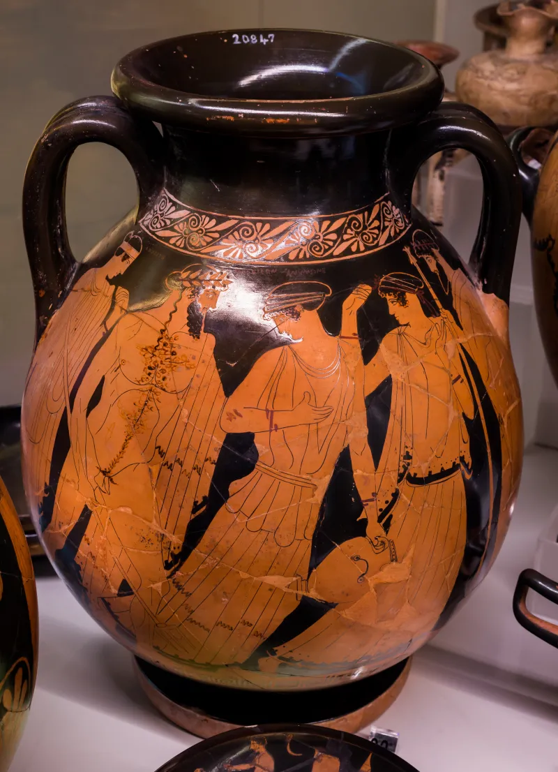 Painter Of The Birth Of Athena - Arv 494 3 - Poseidon Pursuing Amymone - Zeus Pursuing Woman - Roma Mnevg 20847 - 