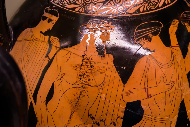 Painter Of The Birth Of Athena - Arv 494 3 - Poseidon Pursuing Amymone - Zeus Pursuing Woman - Roma Mnevg 20847 - 
