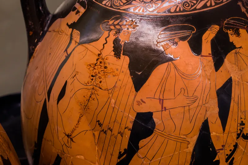 Painter Of The Birth Of Athena - Arv 494 3 - Poseidon Pursuing Amymone - Zeus Pursuing Woman - Roma Mnevg 20847 - 