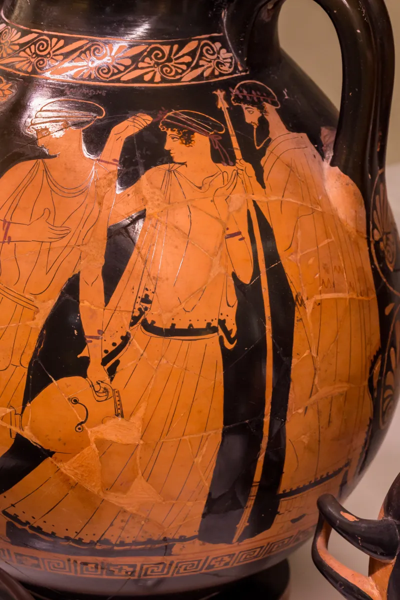 Painter Of The Birth Of Athena - Arv 494 3 - Poseidon Pursuing Amymone - Zeus Pursuing Woman - Roma Mnevg 20847 - 