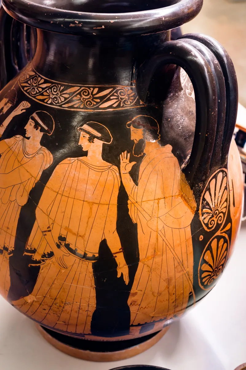 Painter Of The Birth Of Athena - Arv 494 3 - Poseidon Pursuing Amymone - Zeus Pursuing Woman - Roma Mnevg 20847 - 