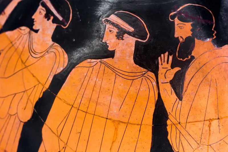 Painter Of The Birth Of Athena - Arv 494 3 - Poseidon Pursuing Amymone - Zeus Pursuing Woman - Roma Mnevg 20847 - 