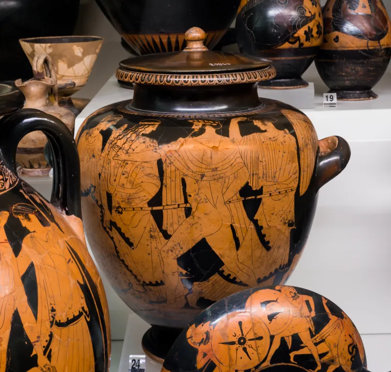 Painter Of The Birth Of Athena - Arv 495 6 - Zeus Pursuing Woman - Roma Mnevg 20844 And 20845 - 