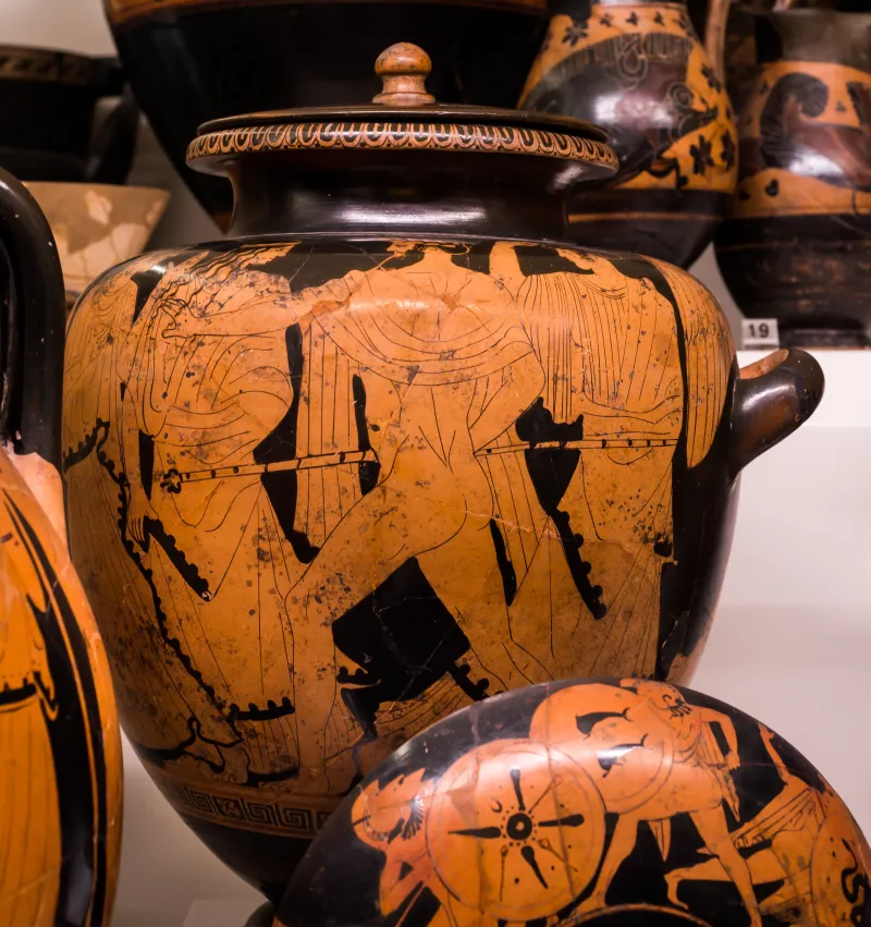 Painter Of The Birth Of Athena - Arv 495 6 - Zeus Pursuing Woman - Roma Mnevg 20844 And 20845 - 