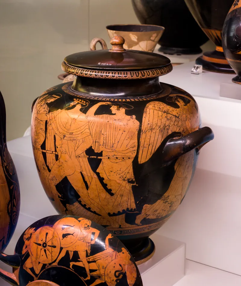 Painter Of The Birth Of Athena - Arv 495 6 - Zeus Pursuing Woman - Roma Mnevg 20844 And 20845 - 