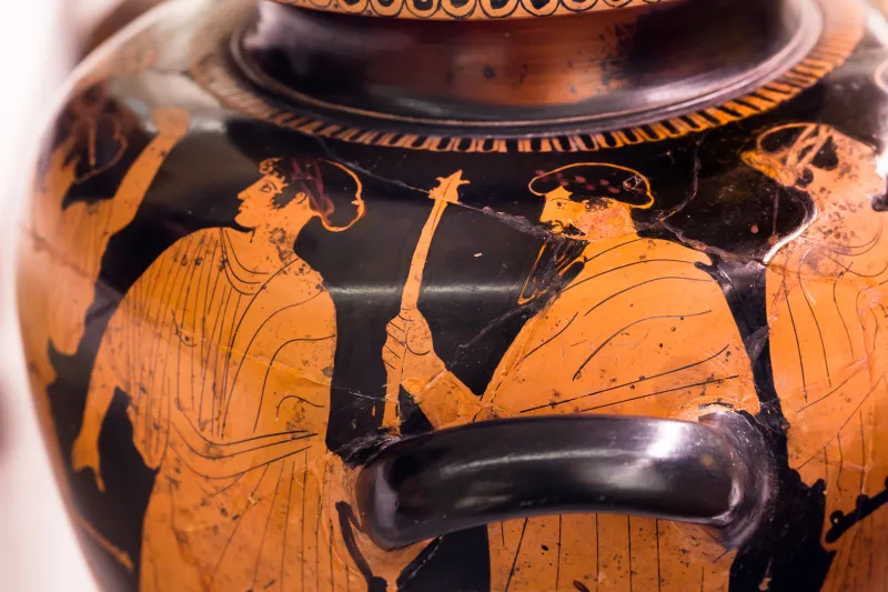 Painter Of The Birth Of Athena - Arv 495 6 - Zeus Pursuing Woman - Roma Mnevg 20844 And 20845 - 