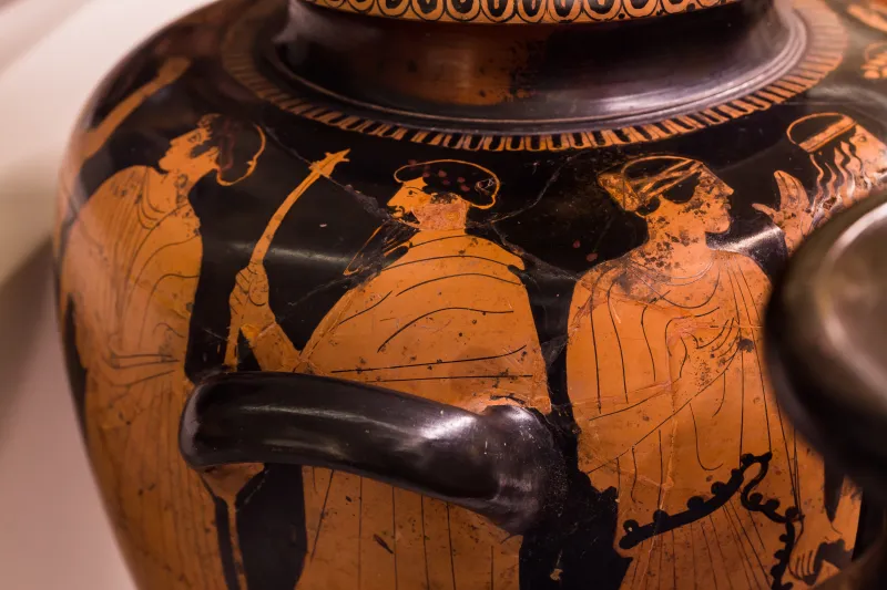 Painter Of The Birth Of Athena - Arv 495 6 - Zeus Pursuing Woman - Roma Mnevg 20844 And 20845 - 