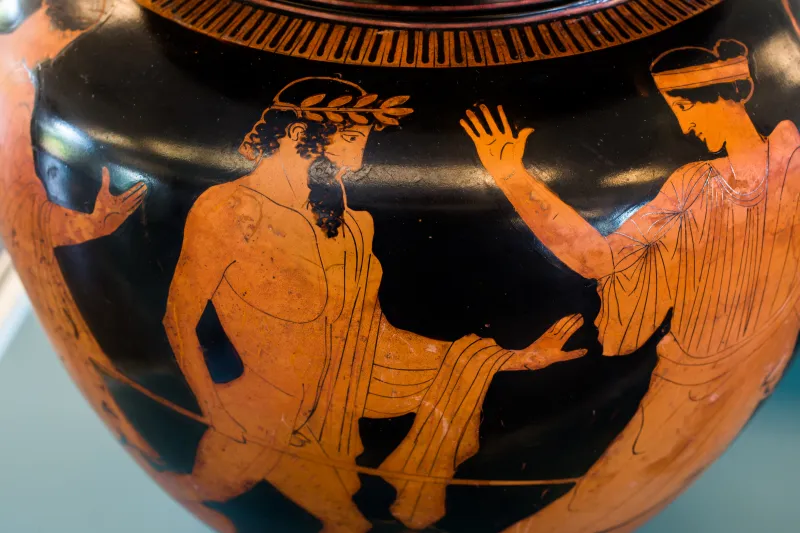 Painter Of The Birth Of Athena Arv 495 8 Zeus Pursuing A Woman - Four Women Fleeing 