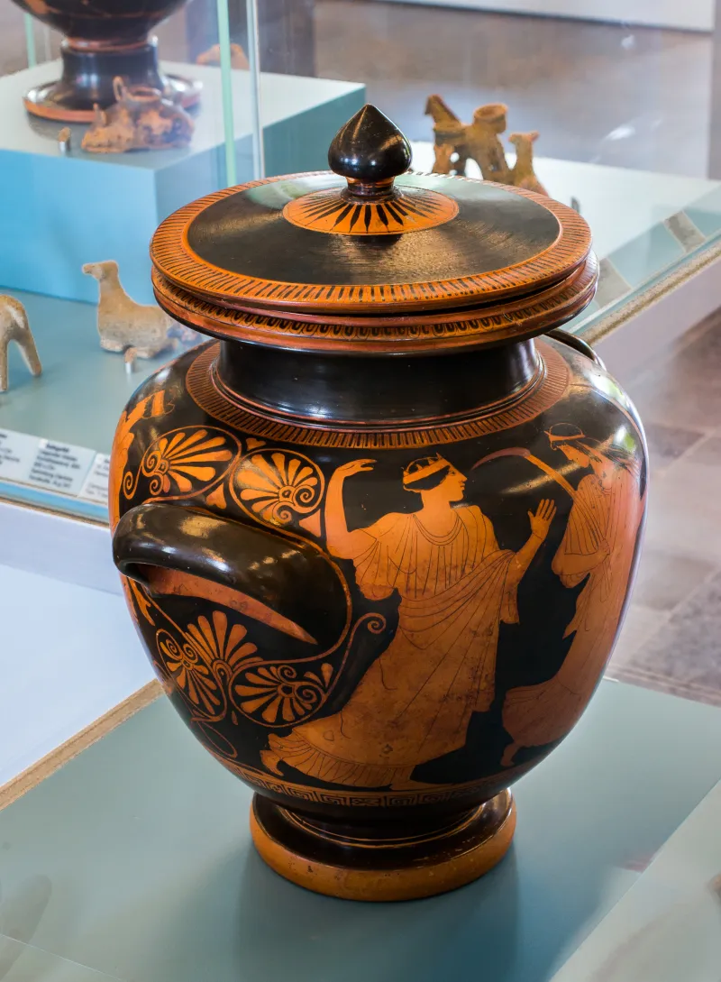 Painter Of The Birth Of Athena Arv 495 8 Zeus Pursuing A Woman - Four Women Fleeing 