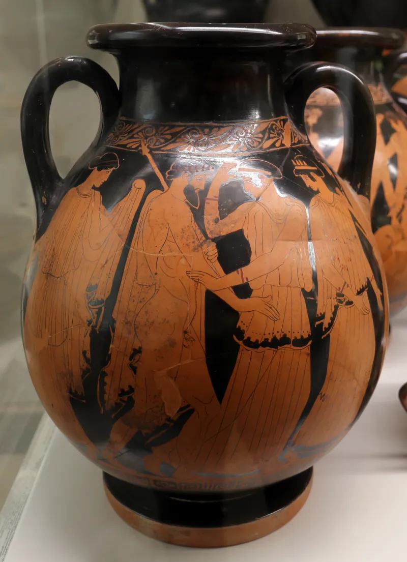 Pittore Della Nascita Di Atena, Pelike Con Poseidone Che Insegue, 460-450 Dalla Tomba Dei Vasi Greci Alla Banditaccia 