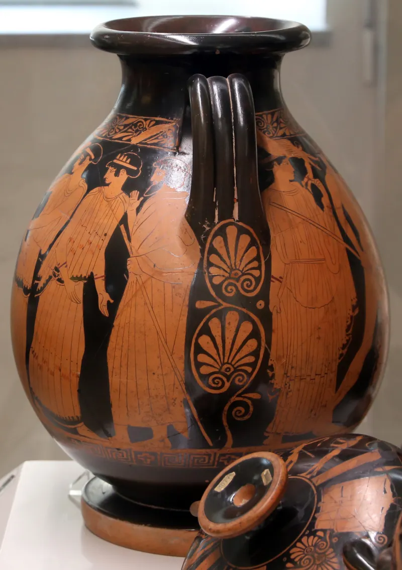 Pittore Della Nascita Di Atena, Pelike Con Poseidone Che Insegue, 460-450 Dalla Tomba Dei Vasi Greci Alla Banditaccia 