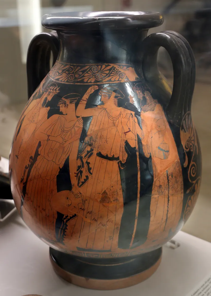 Pittore Della Nascita Di Atena, Pelike Con Poseidone Che Insegue, 460-450 Dalla Tomba Dei Vasi Greci Alla Banditaccia 