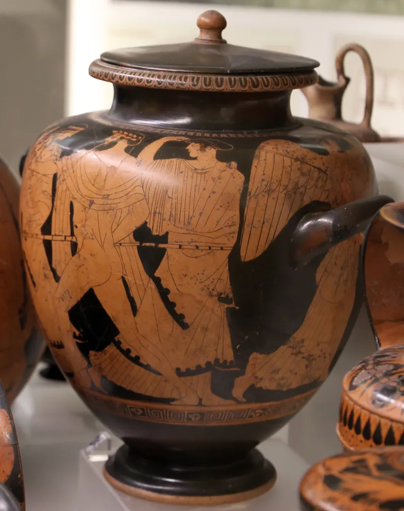Pittore Della Nascita Di Atena, Stamnos Con Scena Di Inseguimento, 460-450 Dalla Tomba Dei Vasi Greci Alla Banditaccia 